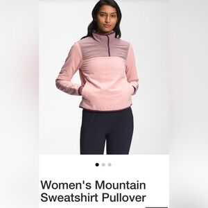 SMALL The North Face Two-Tone Pink and Mauve Pullover Anorak